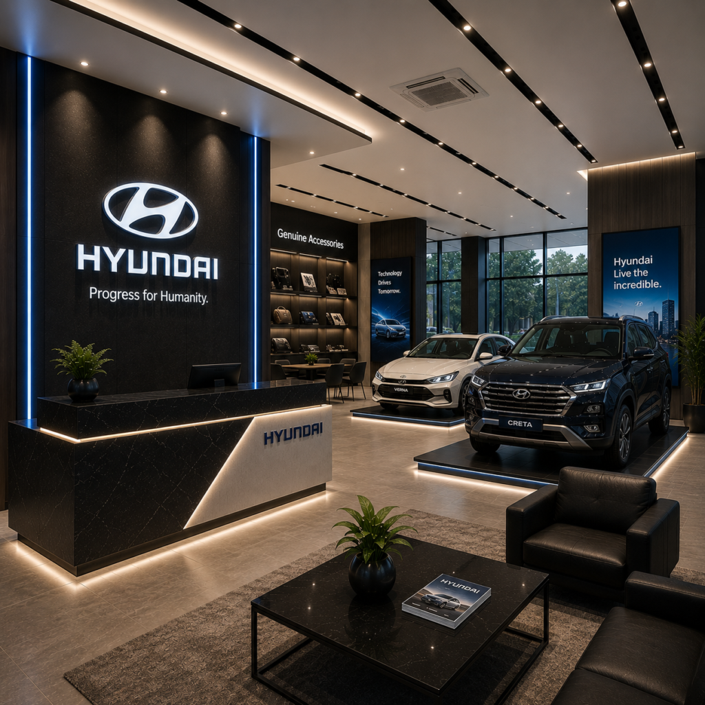 Hyundai Showroom Interior Fit-Out